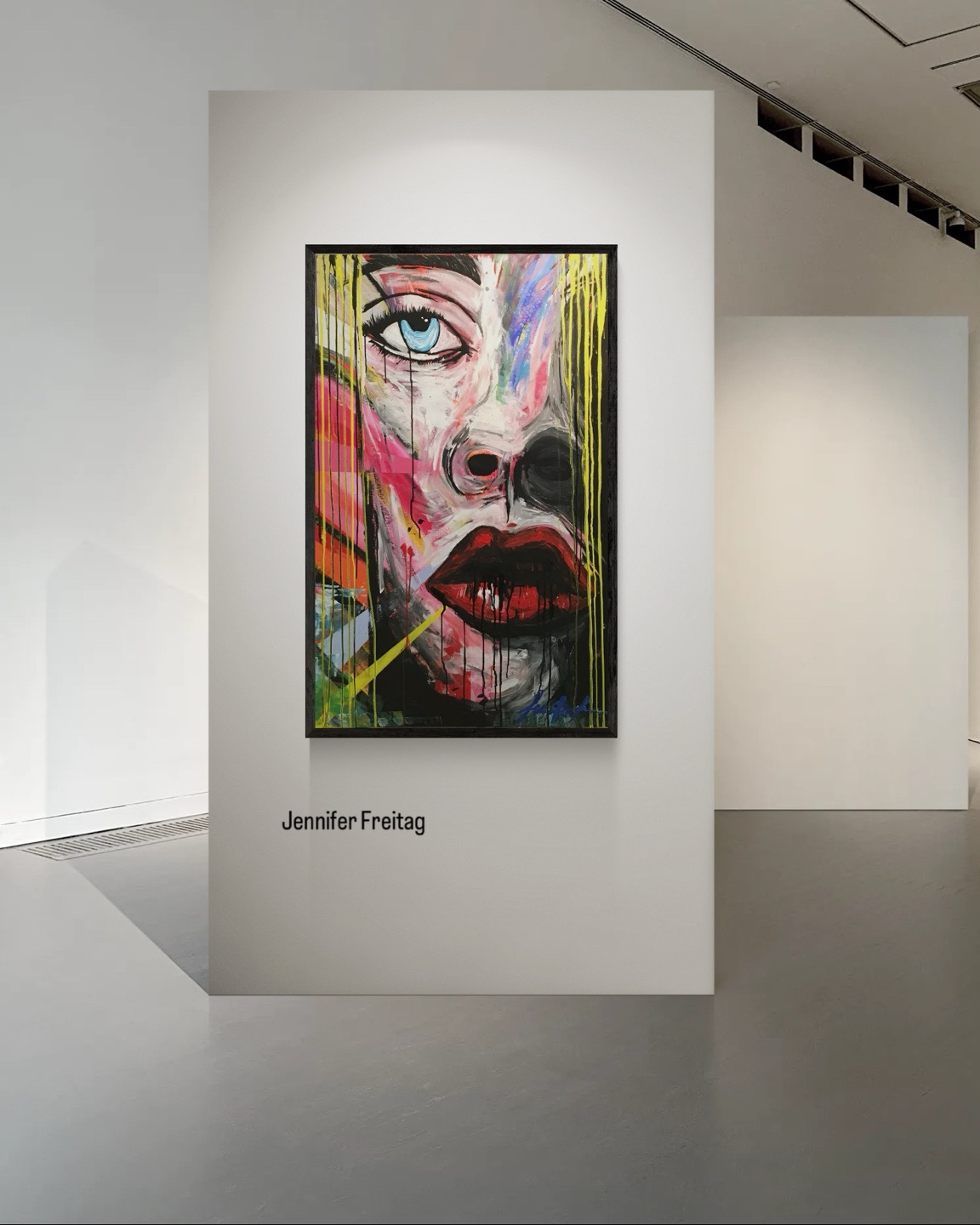 Kunstwerk von Jennifer Freitag in einer Galerie